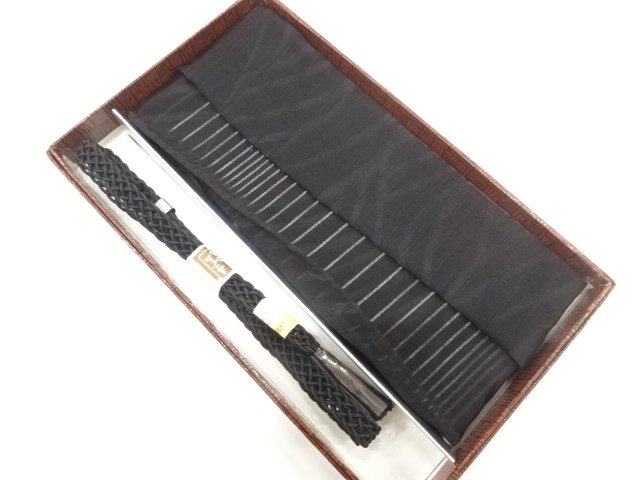 JAPANESE KIMONO / SUMMER OBIJIME & OBIAGE SET FOR MOURNING